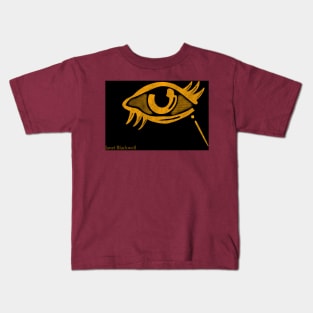 Janet Blackwell eye design merch Kids T-Shirt